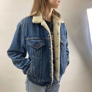 Vintage LEVIS Sherpa Lined Jean Jacket Unisex USA